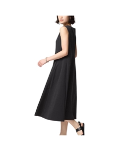 Женское черное платье без рукавов Uniqlo