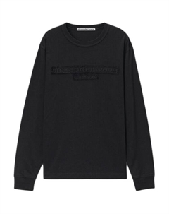 Свитшот с логотипом, черный Alexander wang