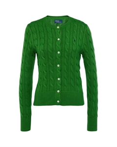 Кардиган с вышивкой Polo Pony, зеленый Polo ralph lauren