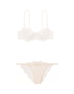 Женский комплект нижнего белья белый Victoria's secret