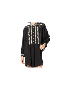 Женское черное платье с длинными рукавами Isabel marant