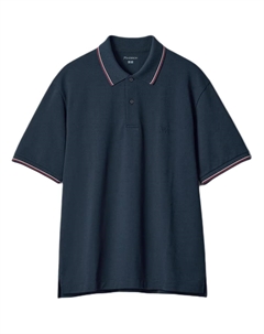 X JW Anderson SS25 Polo Shirt Unisex Marine Blue Uniqlo