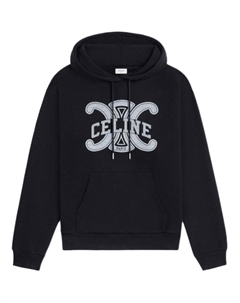 Свободная худи на шнурке, черный Celine