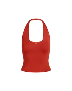 SS25 Smooth Layers Halter Top майка женская, красный Skims