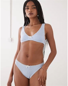 Трусики-брифы синего цвета Motel