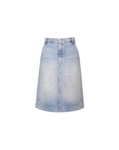 Джинсовая юбка с разрезом от Charlene, синий Khaite