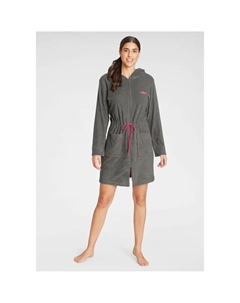 Женский халат Kira, идеальный для сауны и спа, гостиничный халат, утренний халат, 1 шт., с пояском, короткий, халаты для женщин, размеры XS-3XL, серый Kangaroos