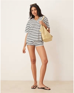 Короткие шорты в полоску для регби, мультиколор Asos design