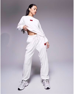 Уютные спортивные брюки HUGO Bodywear Neve в оттенке белого Hugo red