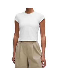 Обычная футболка женская, белый Lululemon