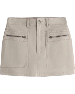 Женские серые карго-юбки-шорты, серый Abercrombie & fitch