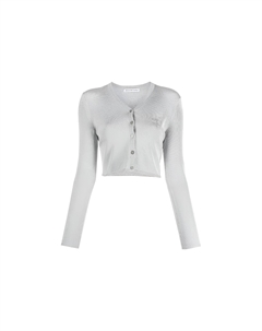 Укороченный кардиган metallic, серебро Alexander wang