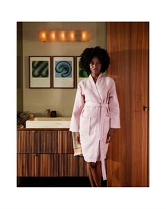 Халат Гейша из высококачественного вафельного пикé, Rosa Kayori