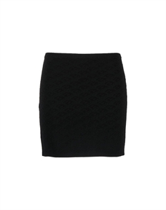 Мини-юбка с лого-жаккардом Stretch, черный Alexander wang