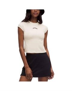 Обычная футболка женская, светлая слоновая кость Lululemon