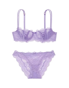 Женский комплект нижнего белья фиолетовый Victoria's secret