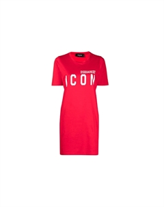 Короткое платье с короткими рукавами Women's Red Dsquared2