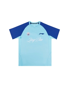 Футболка унисекс светло-голубая Li-ning