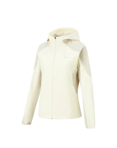 Женская куртка софтшелл, белый Li-ning