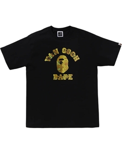 Футболка Bape X Van Gogh Museum College, черный A bathing ape®