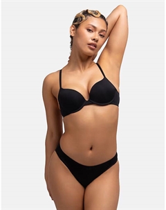 Бюстгальтер Michelle push-up demi black черного цвета Dorina