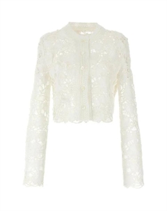 Макраме тюль топный кардиган, белый Ermanno scervino