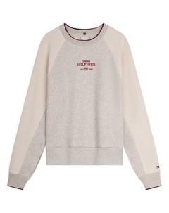 Свитшот с логотипом, серый мультиколор Tommy hilfiger