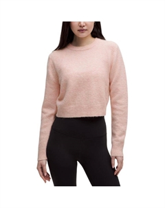 Свитер женский из смесовой альпаки, розовый Lululemon