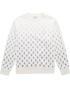 Бостон Ред Сокс монограмма свитшот унисекс крем, кремовый Mlb