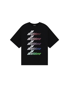 Футболка с мультилого принтом We11done