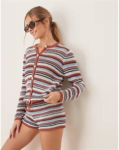 Вязаный кардиган, разноцветный Asos design