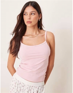 Пижамный топ Mix & Match розового цвета Asos design