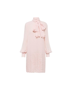 Платье с длинными рукавами SS22 женское розовое Miu miu