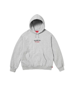 Унисекс худи с капюшоном Classic Logo Shop, серый Supreme