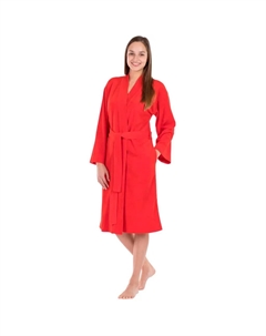Женский банный халат из махровой ткани Jersey, особенно легкий, дорожный халат, алый Framsohn frottier
