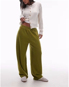 Супермягкие экстремальные джоггеры с бочкообразным кроем темно-оливкового цвета Asos design