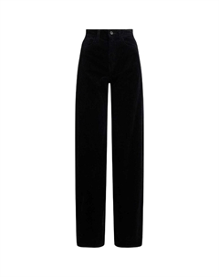 Брюки широкого кроя из вельвета, черный Polo ralph lauren