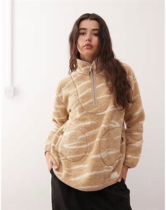 Женская флисовая кофта Frankie Borg с застежкой-молнией на половину длины бежевого цвета Regatta