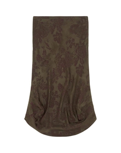 Жаккардовая миди-юбка, оливковый Mm6 maison margiela