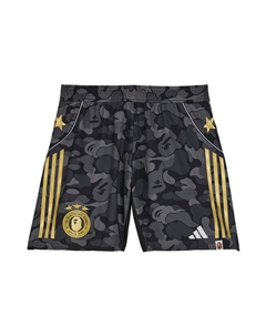 Шорты Bape Fb Camo, черный/темно-серый/золотой Adidas