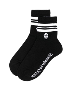 Носки с интарсией логотипа, черный Alexander mcqueen