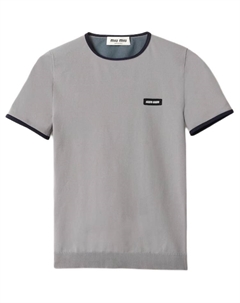 Футболка женская серая, серый Miu miu