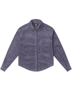 Велюровая рубашка на пуговицах, фиолетовый Converse