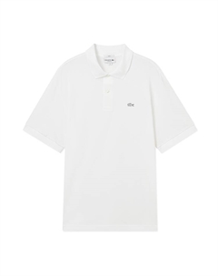 Поло с вышитым логотипом, белый Lacoste