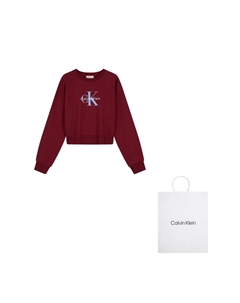 Свитшот женский, красный Calvin klein