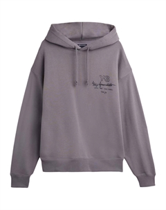 Толстовка с принтом логотипа Y 3, серо-фиолетовый Y-3