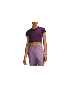 Футболка Swiftly Tech укороченная, фиолетовый Lululemon