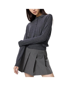 Топ женский асфальтово-серый Uniqlo