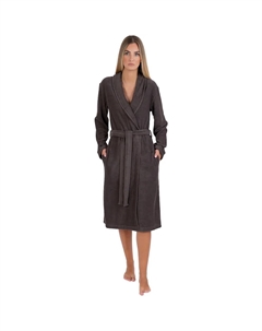 Женский халат 4030, 1 шт., легкий и мягкий, темно-коричневый Wewo fashion