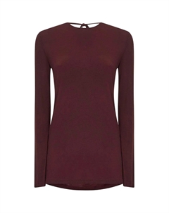 Топ с длинными рукавами на завязках, красный Uma wang